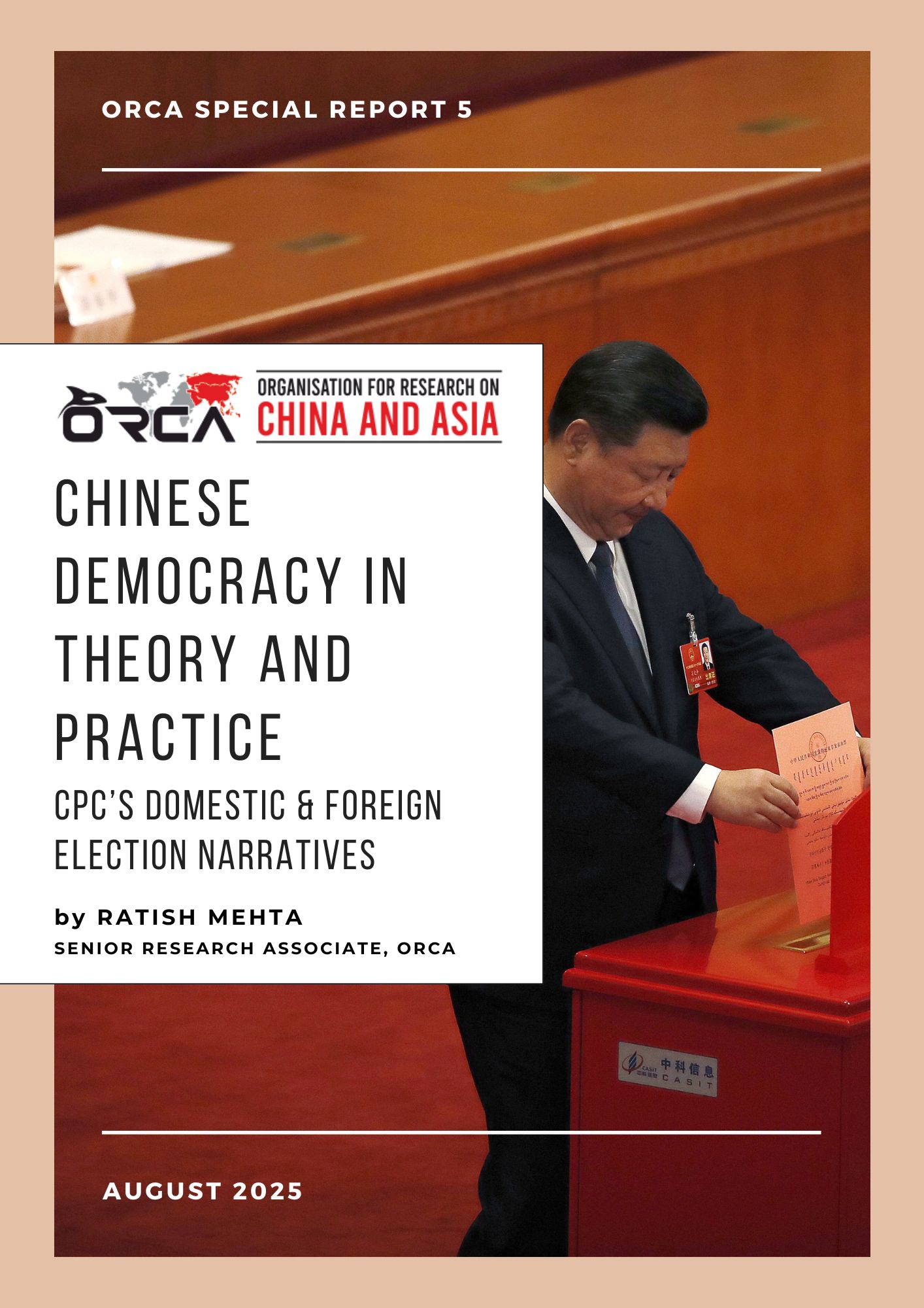 CHINESE DEMOCRACY IN THEORY AND PRACTICE: CPC's Domestic & Foreign Election Narratives